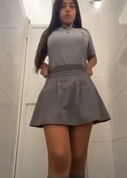 Se mete al baño del cole a desnudarse y tocarse 20